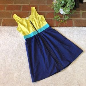 Criss Cross Zip Front Dress